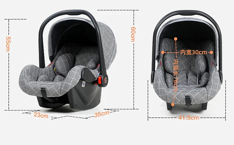 Luxury 3-in-1 High Landscape Baby Stroller – Portable & Convertible