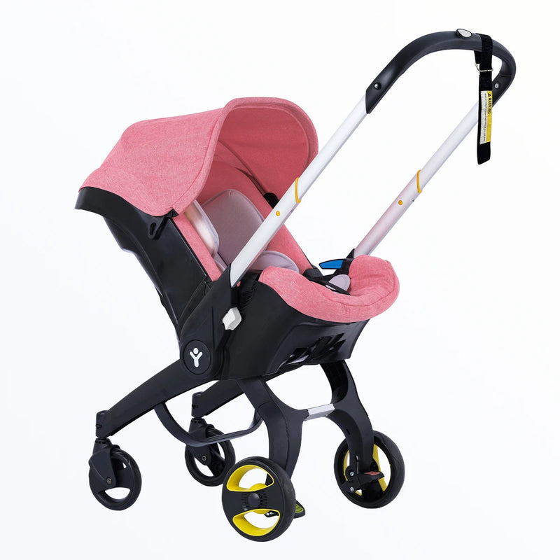 Lightweight Folding Stroller – Adjustable Handle & Sunshade