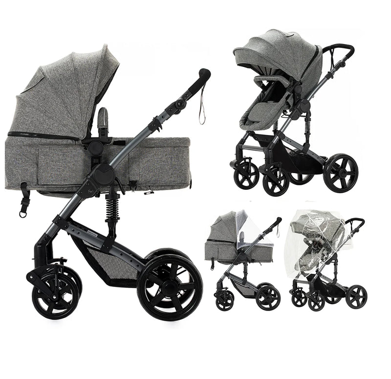 2-in-1 Lightweight Baby Stroller – Newborn to Toddler Comfort