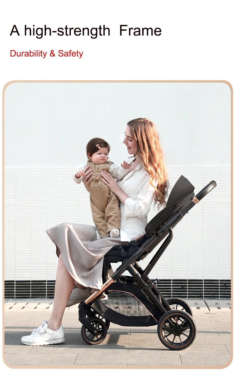 High View 3-in-1 Baby Stroller – Ergonomic & Portable