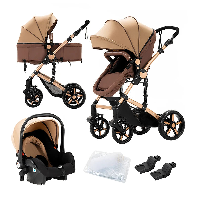 2-in-1 Lightweight Baby Stroller – Newborn to Toddler Comfort