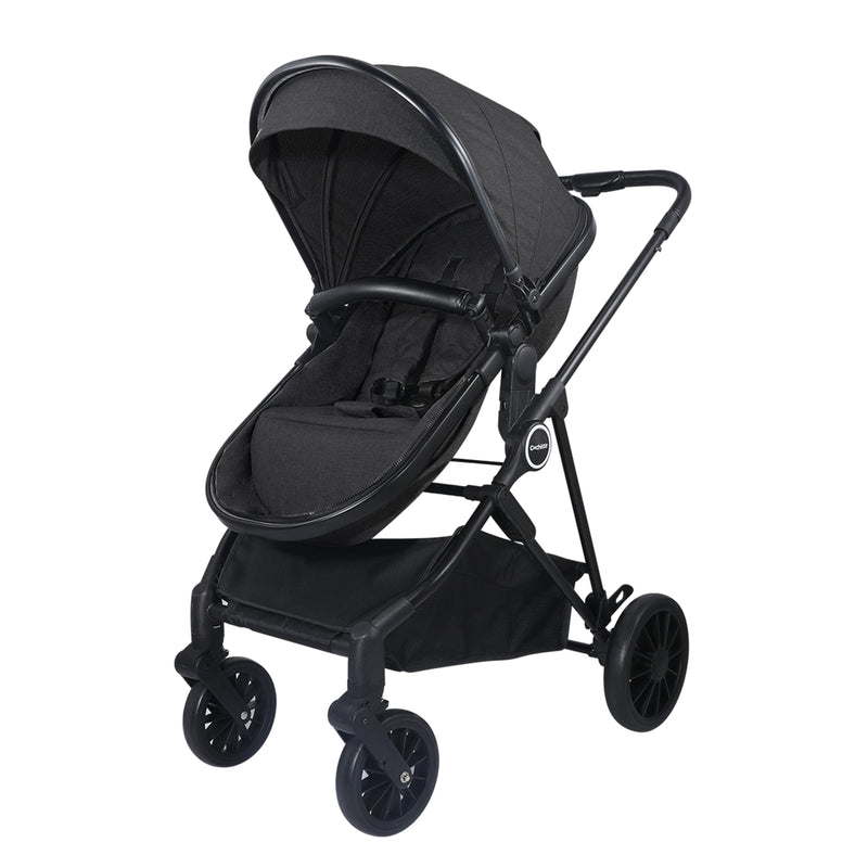 2-in-1 Foldable Baby Stroller – High Landscape with Extra Storage