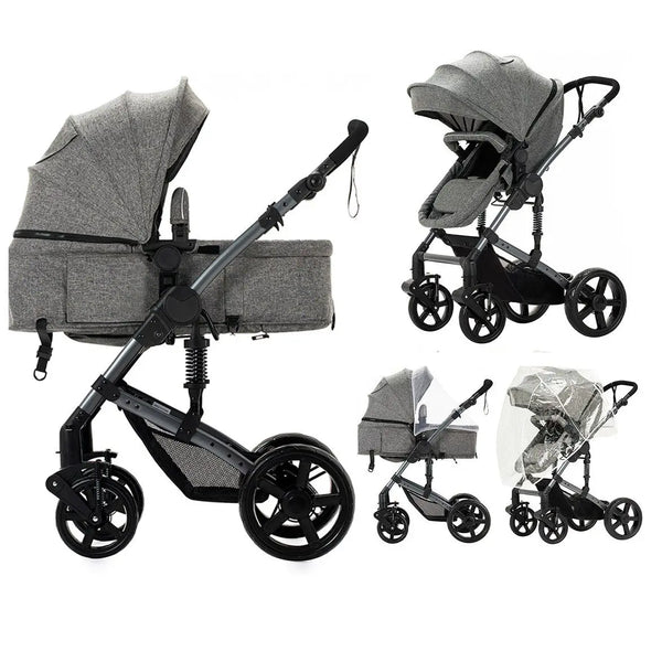 2-in-1 Lightweight Baby Stroller – Newborn to Toddler Comfort