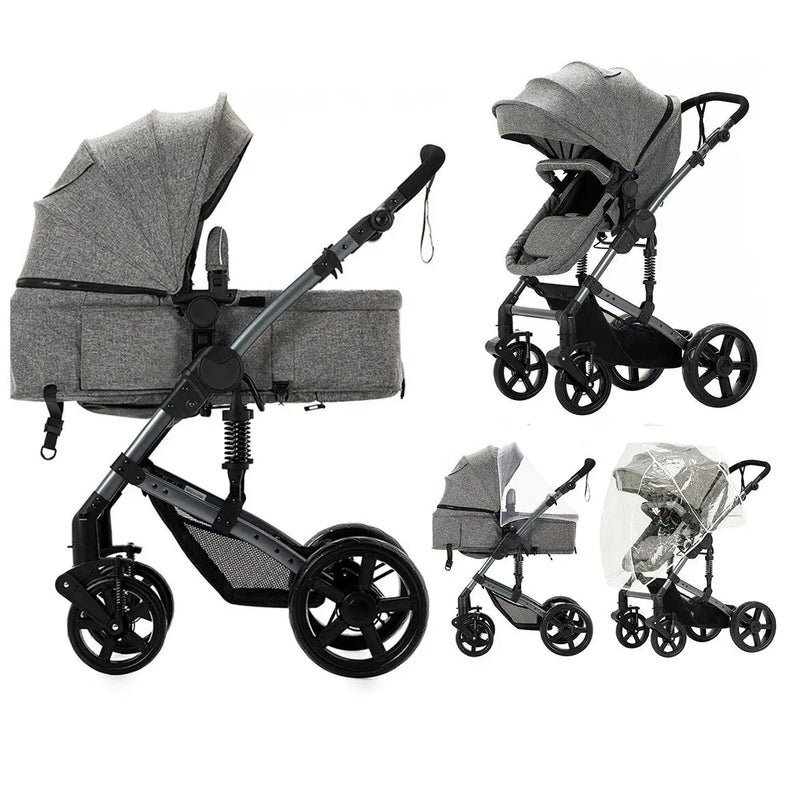 2-in-1 Lightweight Baby Stroller – Newborn to Toddler Comfort
