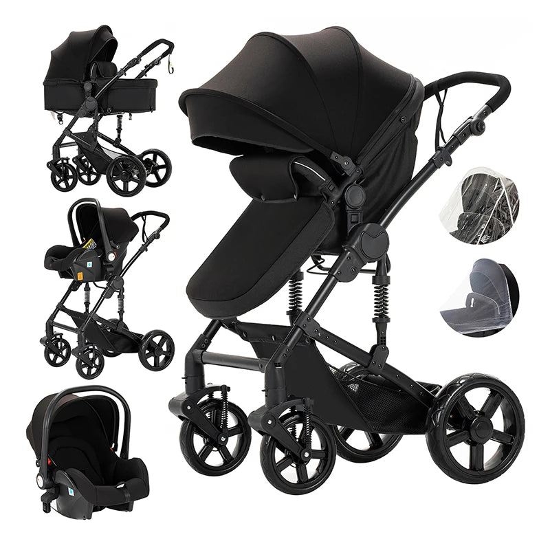 2-in-1 Lightweight Baby Stroller – Newborn to Toddler Comfort
