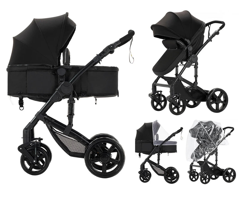 2-in-1 Lightweight Baby Stroller – Newborn to Toddler Comfort