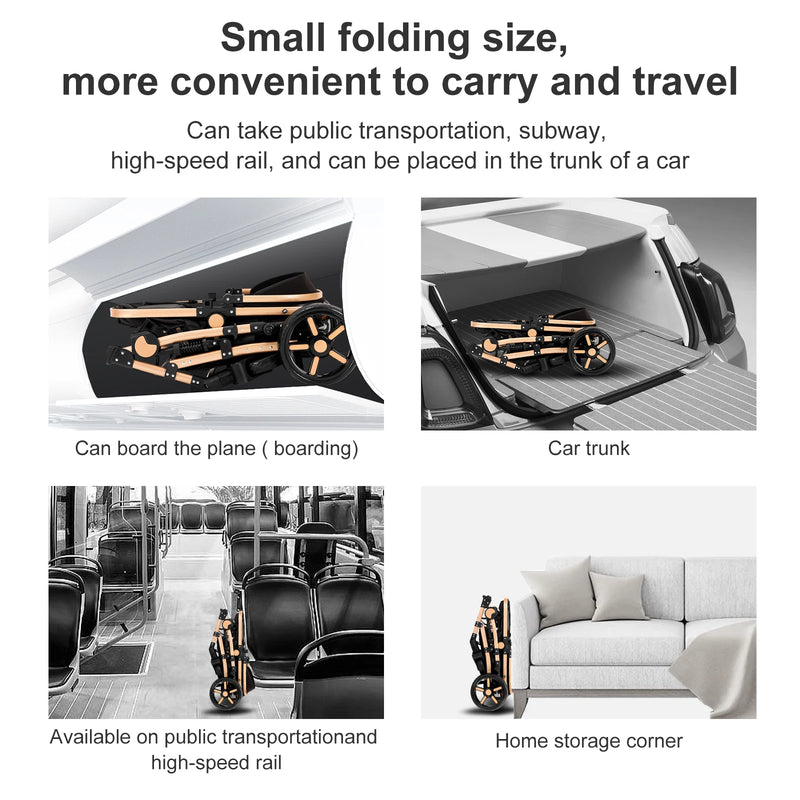 2-in-1 Lightweight Baby Stroller – Newborn to Toddler Comfort