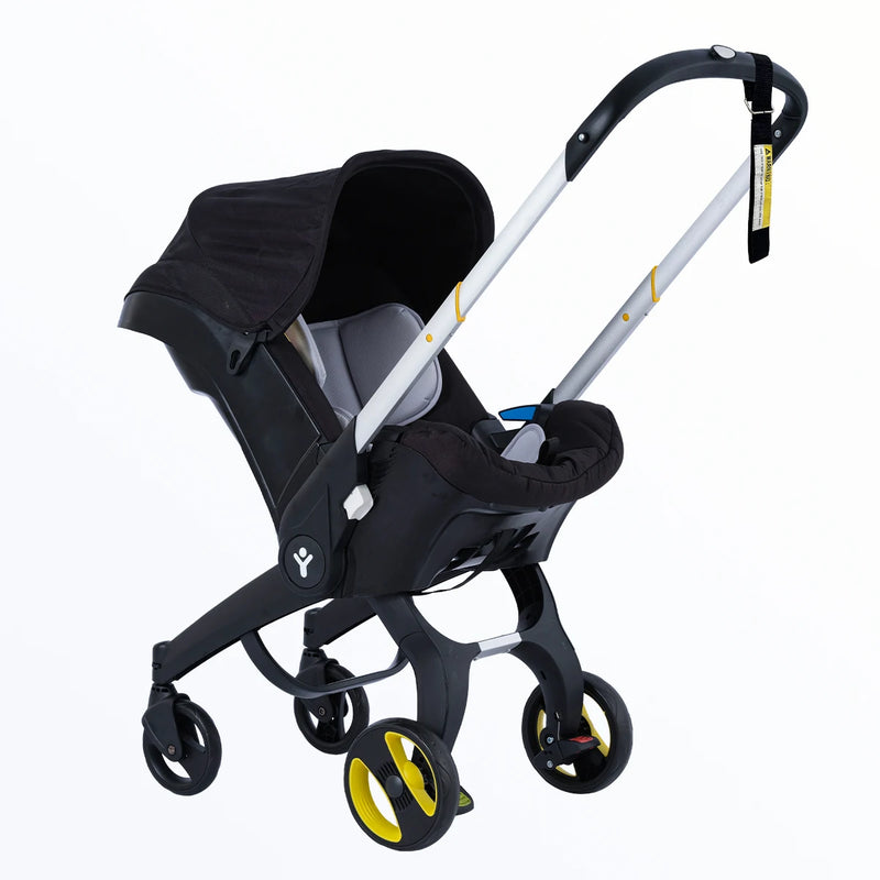 Lightweight Folding Stroller – Adjustable Handle & Sunshade