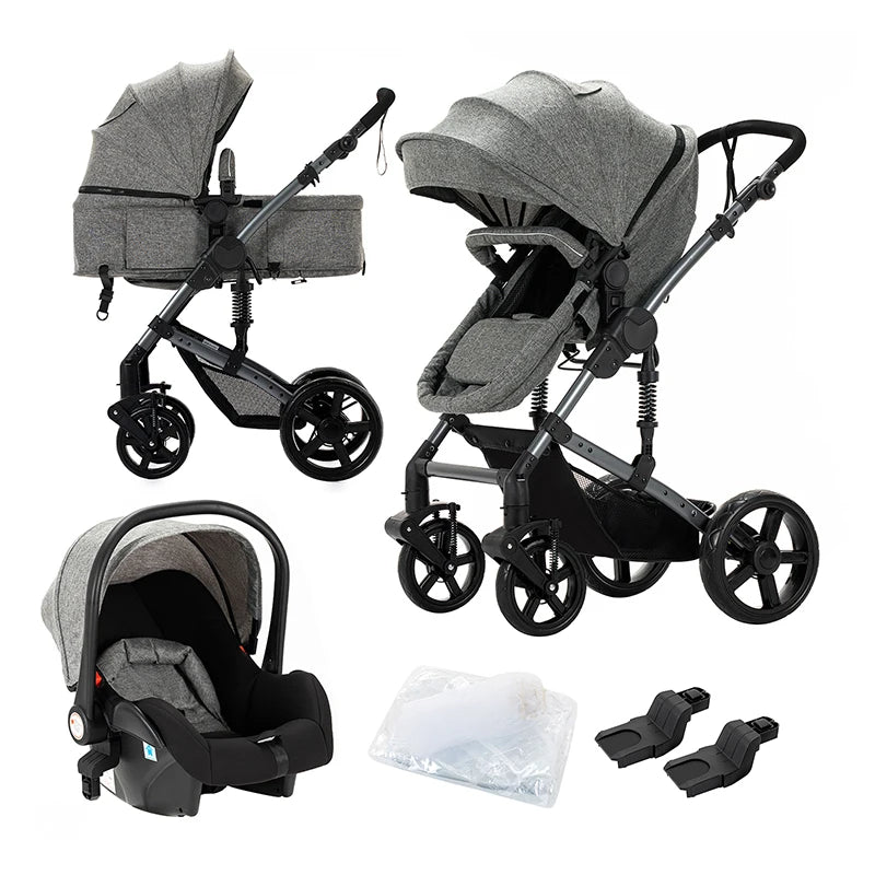 2-in-1 Lightweight Baby Stroller – Newborn to Toddler Comfort