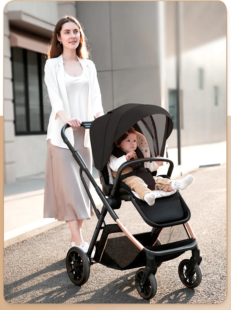 High View 3-in-1 Baby Stroller – Ergonomic & Portable